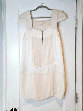 Heimstone Blush Pink Mini Dress Zip Front Pockets 38